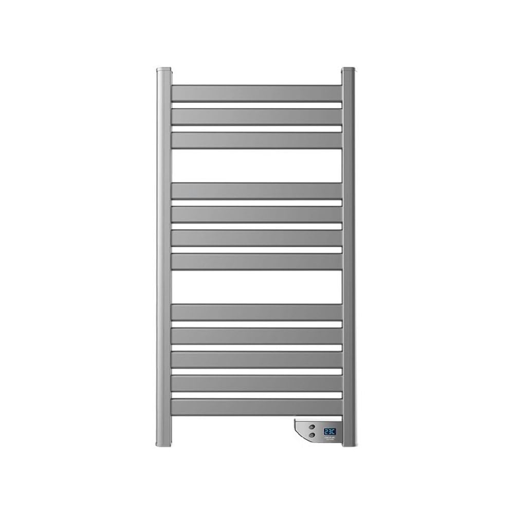 Cecotec Scaldasalviette riscaldato a risparmio energetico 9050 Asciugamano doppio in acciaio inox 500 W, IP24 2 modalità, timer, display LED, design moderno, kit di installazione