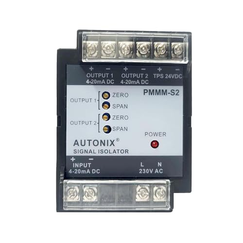 Electronic Signal Converter (Input 4-20mA DC Dual Output 4-20mA) for Environmental Monitoring, Energy Management, and Power Distribution| Ace Autonix PMMM-S2