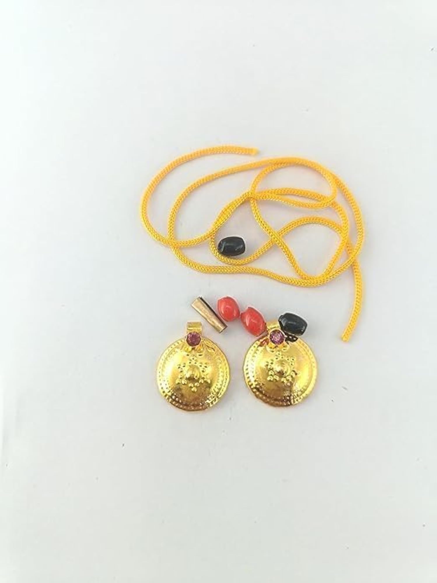 Women's Traditional Mangalsutra Thali Pustallu with Yellow Thread