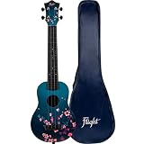 Flight Ukuleles - Ukelele de viaje ABS de cuello largo TUSL32 - Sakura