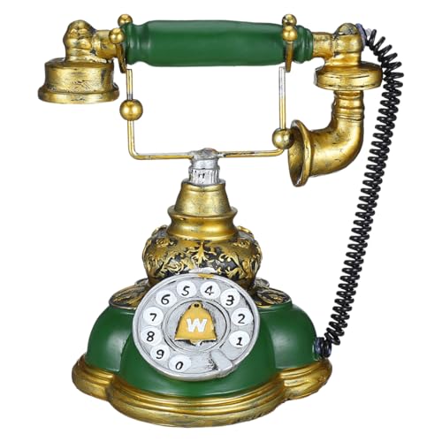 Teléfono vintage con cable estilo retro 7.5 pulg EXCEART miniatura 1