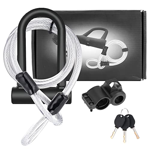 Bike U Lock - Bicycle U Lock With Sturdy Mounting Bracket For Bicycle, Electric Scooter And Motorcycle #TOP7