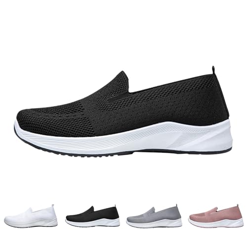 Women's Orthopedic Shoes Gym Soft Sole Slip-On Sneakers Tennis Athletic Sneaker Mesh Breathable Walking Mules Arch Support3