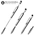 Olixar Multi Tool Pen - 6 in 1 Multitool Pen with Screwdriver, Phillips & Flathead, Spirit Level, Touchscreen Stylus, Ruler and Refillable Ballpoint Pen - Hexstyli - Silver