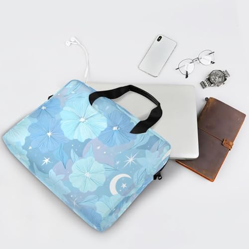 Funda para portátil ALAZA con diseño azul floral, 13-15.6 pulg. miniatura 7