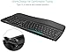 Arteck Multi-Device Comfortable Wireless Bluetooth Keyboard with Nano USB-A, USB-C Type C Receiver Palm Wrist Rest Full Size Keyboard for Windows iPad OS Android, Computer Desktop Laptop PC Tablet