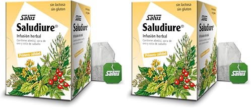 Salus - Saludiure Infusión - 15 Sobres - Ayuda en los Procesos de Depuración, Eliminación Urinaria y Remineralización del Organismo - Contiene Abedul, Vara de Oro y Cola de Caballo (Paquete de 2)