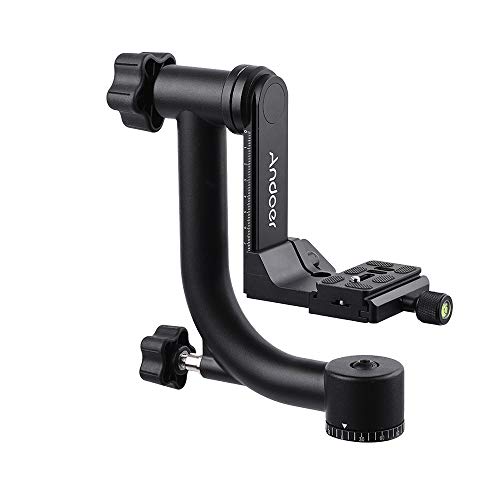 Heavy Duty Metall Panorama Gimbal Stativkopf für Arca-Swiss Standard Schnellwechselplatte Aluminium Legierung für Canon Nikon Sony DSLR Kamera