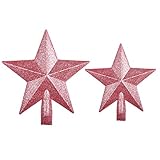 Der Weihnachtsstern Weihnachtsbaum Dekoration wird hauptsächlich verwendet, um ihn oben auf dem Weihnachtsbaum und auf der Baumkrone einzufügen.