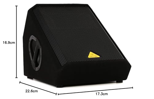 Behringer EUROLIVE VP1220F Professioneller 800-Watt-Bodenmonitor mit 12-Zoll-Tieftöner und 1,75-Zoll-Titan-Kompressionstreiber