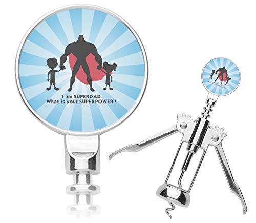 Personalized Super Dad Corkscrew