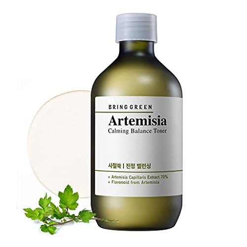 BRING GREEN Artemisia Calming Balance Toner 270ml - Redness Relief Skin Soothing Astringent, Salicylic Acid Formula Natural Ingredients for Sensitive & Damaged Skin