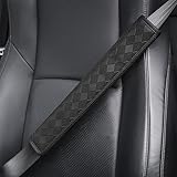 LIGENUS 2 Pcs Car Seat Belt Cover Pads for Nissan Altima Maxima Laurel Cefiro Teana CIMA Xterra X-Trail Anti-Wear Comfort Eatbelt Protector,Breathable and Soft Protection Cover,D2 40cm
