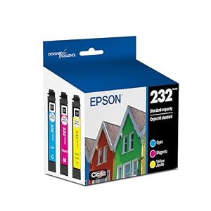 Epson Paquete combinado de tinta Claria de capacidad estándar de 232 colores (T232520-S) funciona con Workforce WF-2930, 2950 y Expression XP-4200, 4205