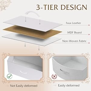 WLIVE White Dresser for Bedroom 6 Drawer Double Dresser Fabric Storage Tower with Fabric Bins Chest of Drawers for Closet Living Room Hallway