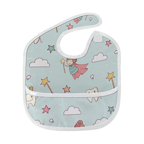 Baby Girl Teething Bibs Creative Daily Cartoon Toothbrush Custom Soft Stain Baby Feeding Dribble Drool Bibs Burp For Infant 6-24 Months Bibs Teething Boy