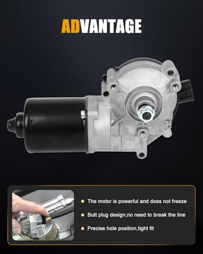 Image of ROADFAR Front Windshield Wiper Motor Fit for Chevrolet for Avalanche 07-13 | Fit For Cadillac For Escalade For Escalade EXT 2007-2014|For Cheyenne|For GMC For Sierra 1500 2500|15779727|15846942|5 Pins