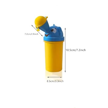 Travel Potty, Urinal Emergency Toilet, Children's Emergency Toilet, Portable Elephant Leakproof Urinal for Camping Car Travel and Kid Potty Pee Training (boy)