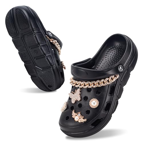 Image of PIMIO Garden Clogs for Women and Men,Slip On Work Shoes with Arch Support,Womens Mens Quick-Dry Water Shoes Casual Sandals,Comfortable Slippers