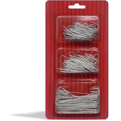 Bexter 300 Pack Silver Ornament Hooks Cover