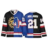 BOSSETY Heated Rivalry Merch Rozanov 81 Eishockey Trikot, Unisex Langarm Ice Hockey Jersey für Erwachsener, Modisches Casual Sport Pullover, Herren Damen Streetwear Top, Königsblau & Schwarz