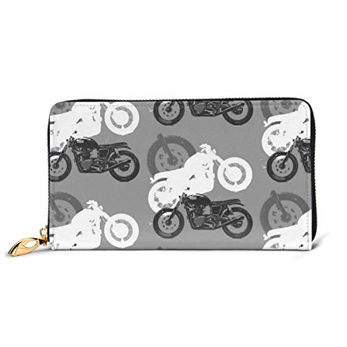 Preisvergleich Produktbild JHGFG Moto Madness RFID-Blocking-Reißverschluss für Frauen Brieftasche Echte Lederkupplung Langer Kartenhalter Organizer Wallets Große Reisetasche