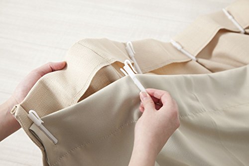 1級遮光 カーテンライナー UNI 幅105×丈173cm 1枚入 取り付け簡単 幅105cm