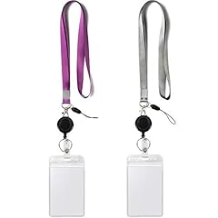 Grey&purple&badge Reel-badge Holder Vertical