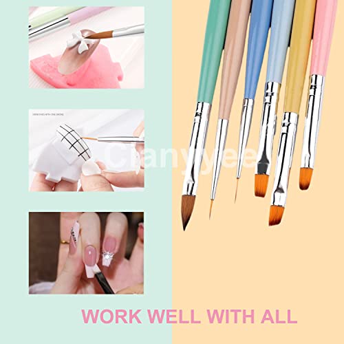 11Pcs Double Ended Professional Nail Art Brushes Set, Builder Gel Brush, Nail Polish Nail Art Design Pen Painting Tools, Nail Art Liner Brush, And Nail Dotting Tools, For Acrylic Nail Home Salon Diy #TOP3