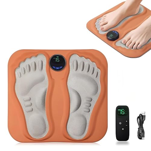 HOVCEH Macchina per Massaggio ai Piedi, Massaggiatore Elettrico per Piedi, 6 modalità e 15 Frequenze, Tappetino Massaggiapiedi per Casa Ufficio Palestra Viaggio
