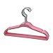 BriaUSA Kid's Hangers Set of 10 Pink Steel Hooks -Ultra Slim, Sturdy Saves You Extra Space