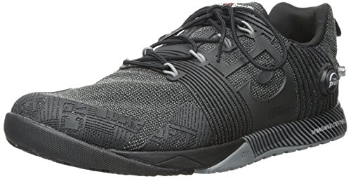 Reebok Men's Crossfit Nano Pump FS Cross-Trainer Shoe, Black/Flat Grey, 11 D US