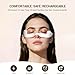 Axioms Under-Eye Red Light Therapy Device, 3D Contour Microcurrent Eye Massager for Dark Circles, Puffiness and Fine Lines, Rechargeable Eye Treatment Glasses, Lightweight Design (White)