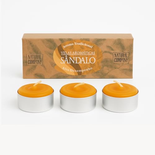 Vela Aromática Perfumada Emb. 3 Unids - Sândalo - Bem estar e Lon...