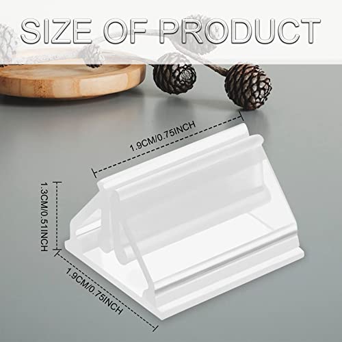 LLMSIX 24 Pieces Clear Card Stand and Display Holder, Plastic Place Holders for Business Cards Photo, DIY Board Games - Image 2