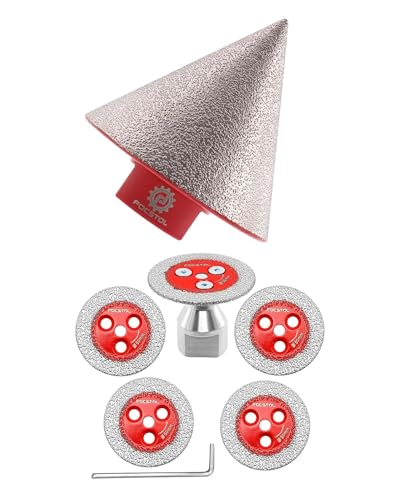 Mini Disque Diamant Carrelage 50mm et Mèche de Chanfrein FOCSTOL