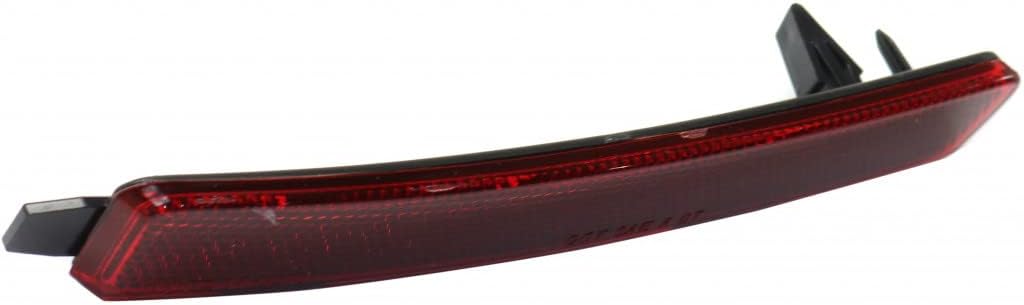 KarParts360 For Chevy Traverse 2009 2010 2011 2012 Bumper Reflector Driver Side | Rear | LED | Bumper Mounted | CAPA | Replacement For GM2830100, GM2830100C | 25881881, 615343542171