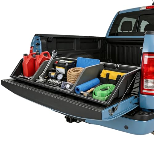image for GEARLAST 52 inch Truck Bed Cargo Box, Truck Bed Organizers and Storage