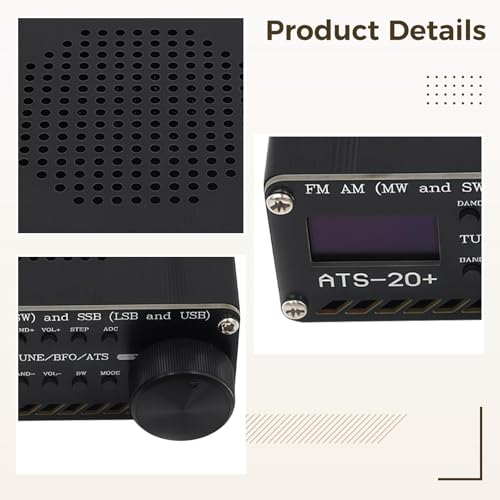 Receptor Estéreo Portátil Ats-20 Plus Radio Am Fm Onda Corta miniatura 2