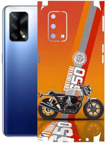 Image of AtOdds - Full Body Back Screen Guard Protector Film - Lamination Wrap Skin Sticker Compatible with Oppo F19 | Scratchproof Matte Finish (Bullet)