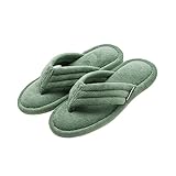 [ブロッコリーハウス] スリッパ 室内 タオル地 洗える ルームサンダル 鼻緒 お風呂上り 夏用 モダール®コットンパイル ルームシューズ 草履 メンズ レディース 22.0cm～27.5cm 【S グリーン】