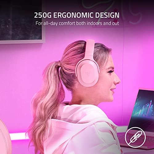 Razer Barracuda X - Wireless Multi-platform Gaming and Mobile Headset (Wireless USB-C Multi-Platform Connectivity, 250g Ergonomic Design, 40mm Drivers, 20 Hours Battery Life) Quartz