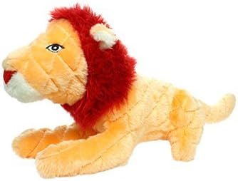 MIGHTYSafari Lion - Squeaker-Multiple Layers. Made Durable, Strong & Tough. Interactive Play Dog Toy (Tug, Toss & Fetch). Machine Washable & Floats