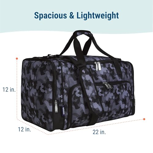Image of Wildkin Kids Weekender Duffel Bag - Carry-On Size for School, Travel, & Sleepovers