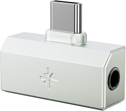 FiiO/Snowsky Tiny Portable DAC & Headphone Amplifier, Hi-Res USB DAC, PEQ Precision Tuning, PCM 384kHz/DSD256 Decoding, Android App/Web Control 3.5mm + Type-C Dual Ports,Tiny A Silver