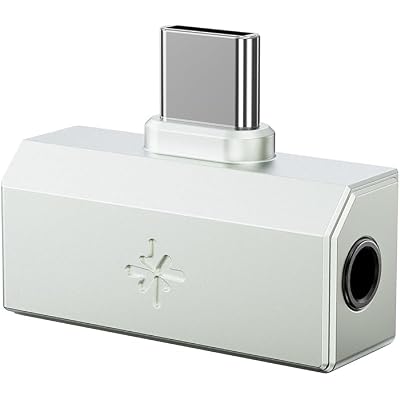 FiiO/Snowsky Tiny Portable DAC & Headphone Amplifier, Hi-Res USB DAC, PEQ Precision Tuning, PCM 384kHz/DSD256 Decoding, Android App/Web Control (3.5mm + Type-C Dual Ports,Tiny A Silver)