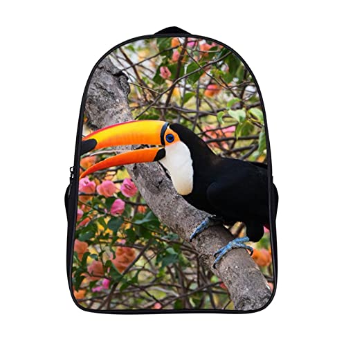Sac à dos 3D Toucan cadeau original mode pour petits et grands