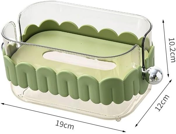 Sunk Luxury Light Cream Colored Tissue Box A Cute Storage for Tissues in The Living Room or Bathroom(Gray) image 3