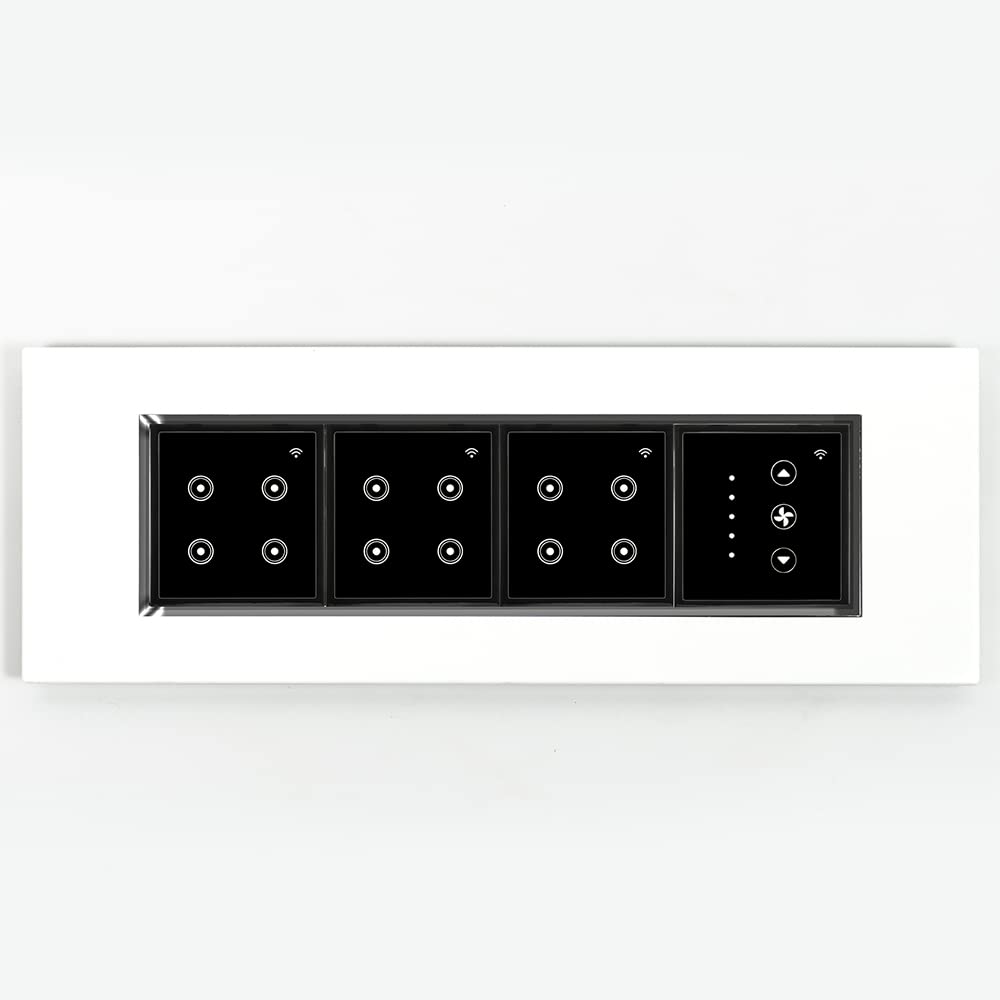 L&G 8 Modular Smart Switch Board |12 Smart Switch Control, 1 Smart Fan Regulator | German technology meets Indian standards (Size: 8M Horizontal- 262 x 90 x 45 mm)-image-18