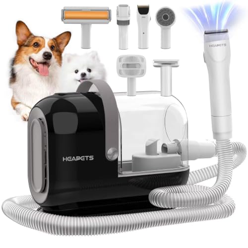 HEAPETS Dog Grooming Vacuum Kit, 3L with 7 Tools